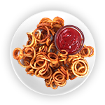 Loaded Curly Fries Snack 