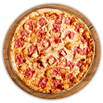 Simply Ham Pizza 
