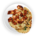 Garlic Nan With Tikka 