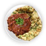 Garlic Nan With Chilli Bhoona 