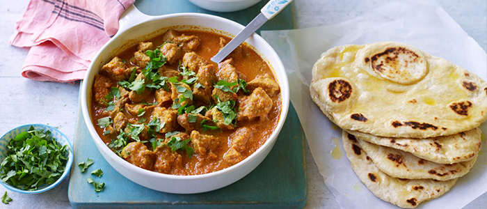 Garlic Nan With Chilli Bhoona 