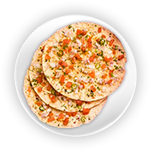 3 Poppadoms & Spiced Onions 